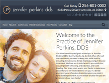 Tablet Screenshot of perkinsdentistry.com
